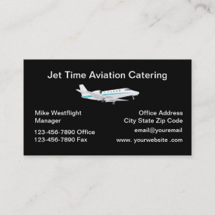 Catering inom luftfarten visitkort