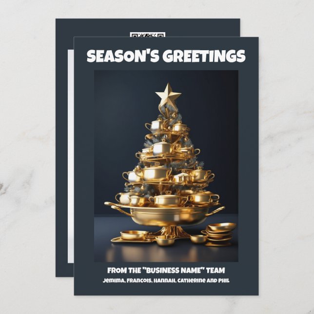 Catering Julgran chefs catering Julkort (Fram/baksida)