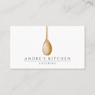 Catering: Kulturfärgning Blandning av träspån Visitkort