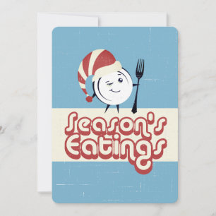 Catering på matsalen Jul Julkort