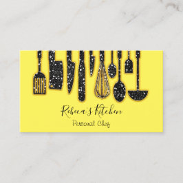 Catering Personal Chef Restaurant Kitchen Gult Visitkort