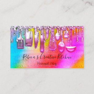 Catering Personal Chef Restaurant Rosa Utensils Visitkort
