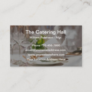 Catering Platsflikar Perspektiva Affärskort Visitkort