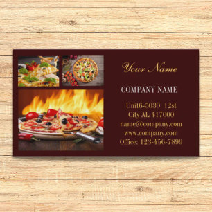 catering Service deli shop Italiano Food pizza Visitkort