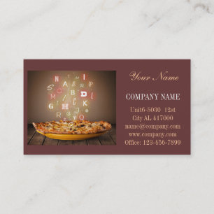 catering Service deli shop Italiano Food pizza Visitkort