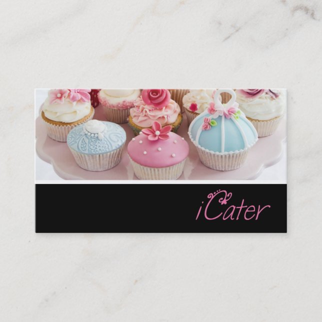 Catering Service, Food, Bakery Affärskort Visitkort (Framsida)