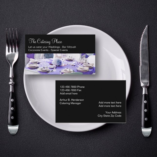Catering Services Namnkort (Skapare uppladdad)