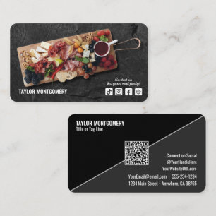 Catering Social Media QR-kod Visitkort