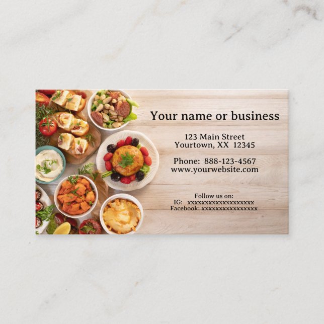 Catering Visitkort (Framsida)