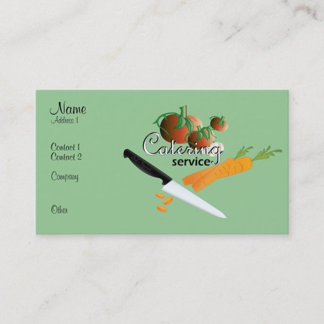 CATERING VISITKORT (Framsida)