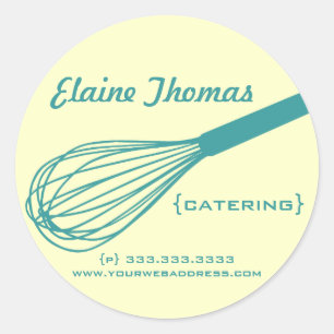 Catering Whisk Stickers Runt Klistermärke