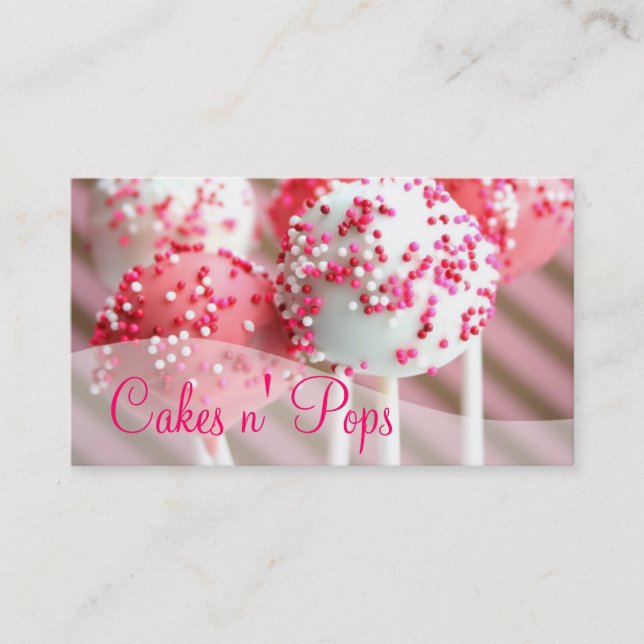 Cateringen Cake Pops Shop Muffinss Bakery Visitkort (Framsida)