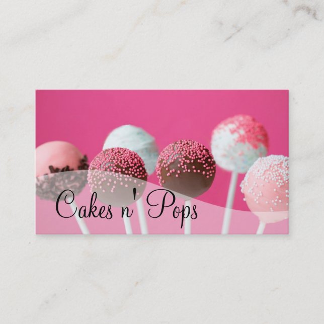 Cateringen Cake Pops Shop Muffinss Bakery Visitkort (Framsida)