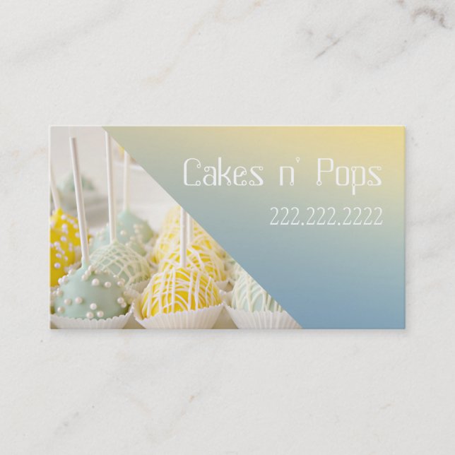 Cateringen Cake Pops Shop Muffinss Bakery Visitkort (Framsida)