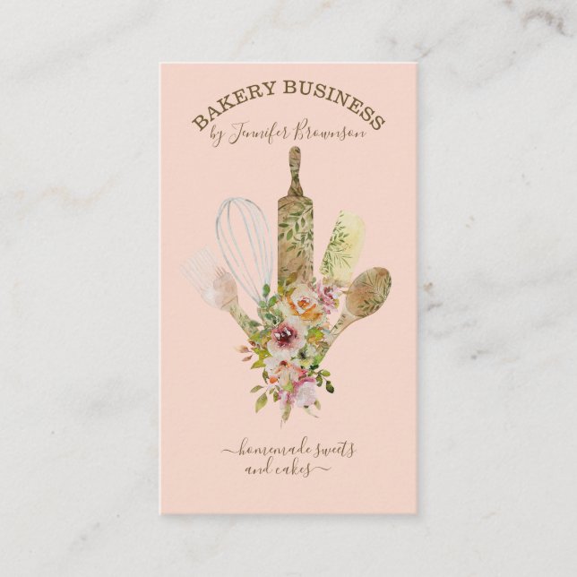 Cateringen Cook Chef lodrät söt Visitkort (Framsida)