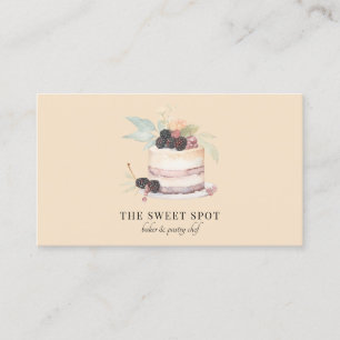 Cateringen för cake Baker Bakery Pastry Chef Visitkort