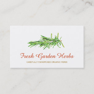 Cateringen Organic Herb Gardener och Chef Visitkort