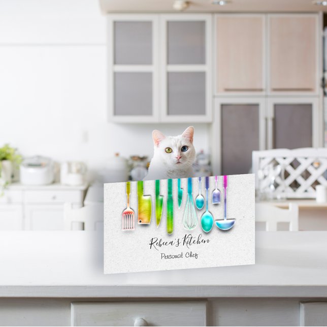 Cateringen Rainbow för kokning av personlig Chef R Visitkort (Skapare uppladdad)