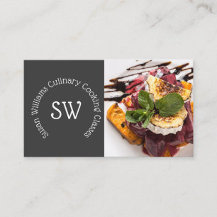 Cateringens kock professionell foto DIY matningskl Visitkort