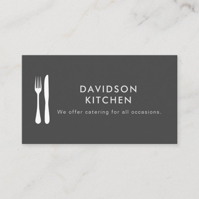 Cateringservice Visitkort (Framsida)