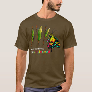Caterpelare Cocoon Butterfly Design for Butterfly T Shirt