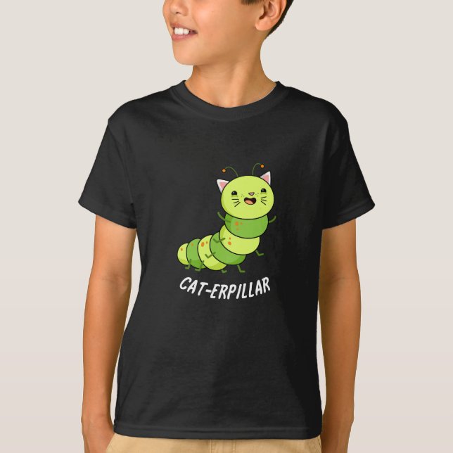 Caterpelare Funny Kryp Pun Mörk BG T Shirt (Framsida)