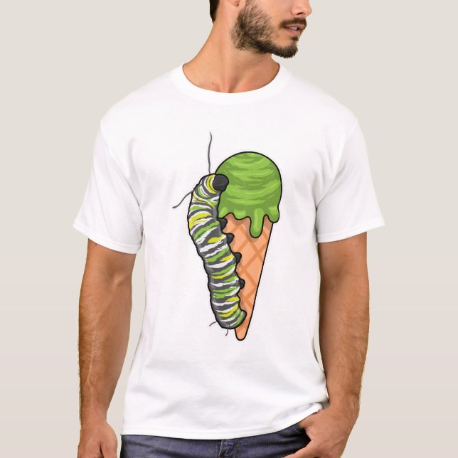 Caterpelare Ice kräm T Shirt (Framsida)