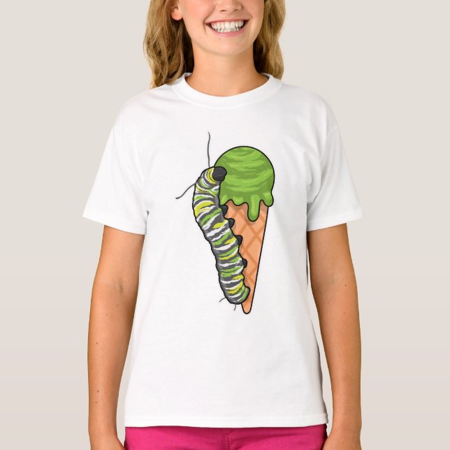 Caterpelare Ice kräm T Shirt (Framsida)