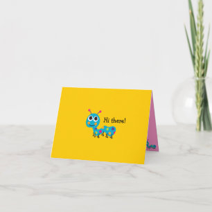 Caterpelaren Notecard Kort