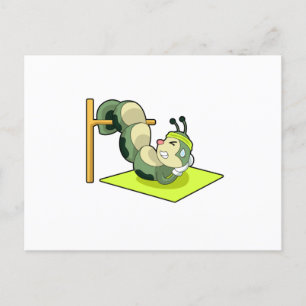 Caterpillar ABS Workout Fitness Vykort