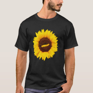 Caterpillar För Kvinnor Män Fjäril Solros T Shirt