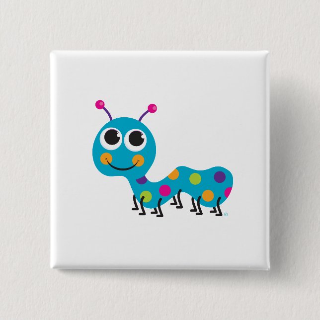 Caterpillar knäppas knapp (Framsida)