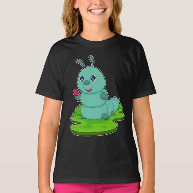 Caterpillar-lollipop T Shirt (Framsida)