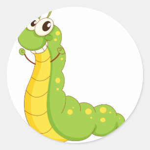 Caterpillar Runt Klistermärke