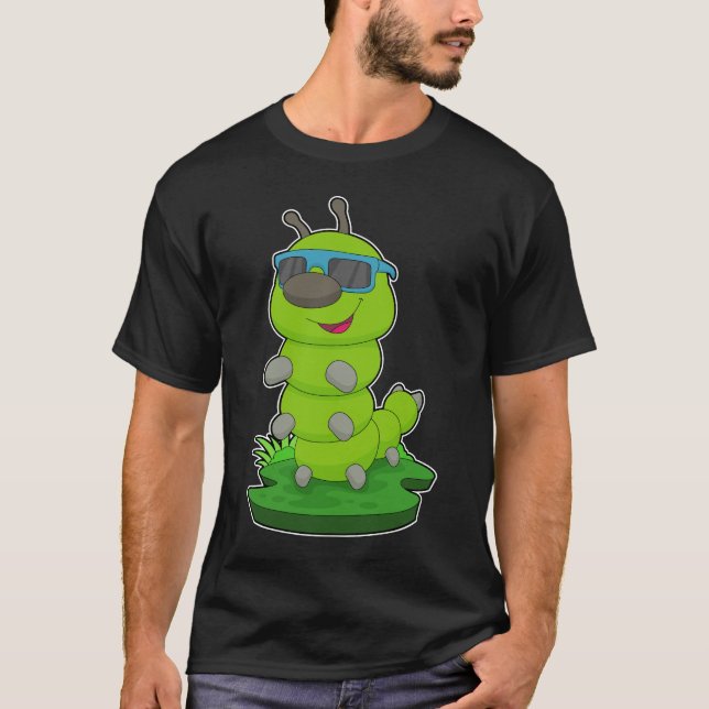 Caterpillar-solglasögon T Shirt (Framsida)