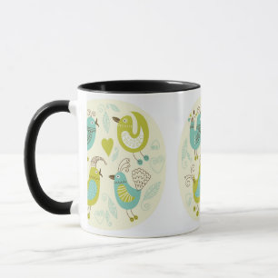catetecknadfåglar mugg