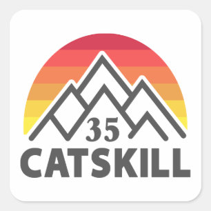 Catfärdighet 35er Rainbow Fyrkantigt Klistermärke