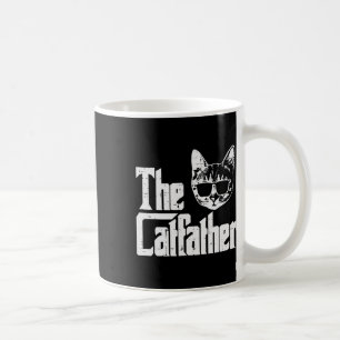 Catfather Funny Cat Pappa Fars dag Movie Pun Pappa Kaffemugg