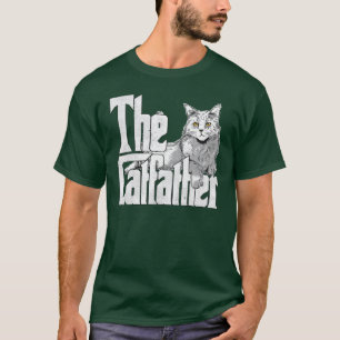 Catfather Maine Cat Far mafia Whiskers T Shirt