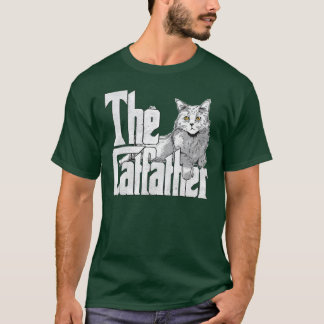 Catfather Maine Cat Far mafia Whiskers T Shirt