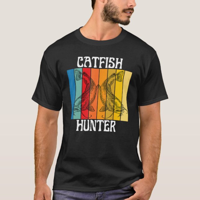 Catfish Catfish Hunter Fishing Man Woman Children T Shirt (Framsida)