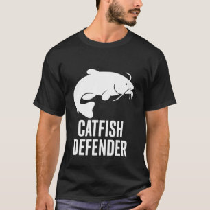 Catfish Defender-minimalistisk maldesign för angla T Shirt