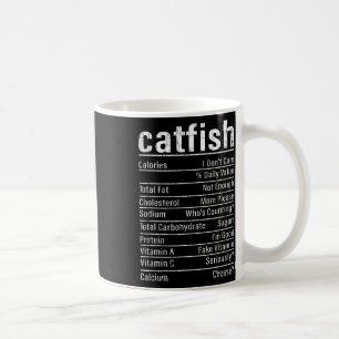 Catfish Facts Funny Fishing Älskare Catfish Graph Kaffemugg