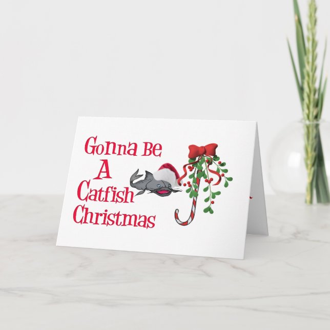 Catfish Funny jul Helgkort (Framsida)
