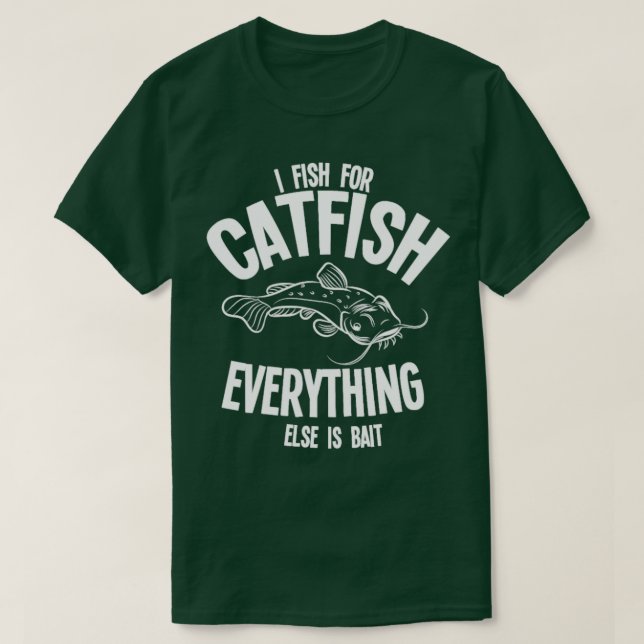 Catfish Gift Mudcat Fisherman Flathead Catfish T Shirt (Design framsida)