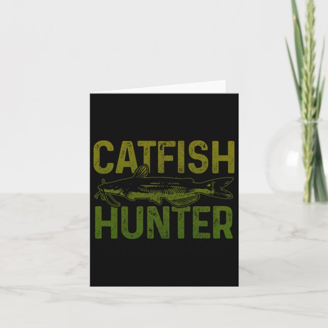 Catfish Hunter Catfish Fishing Gift Kort (Framsida)