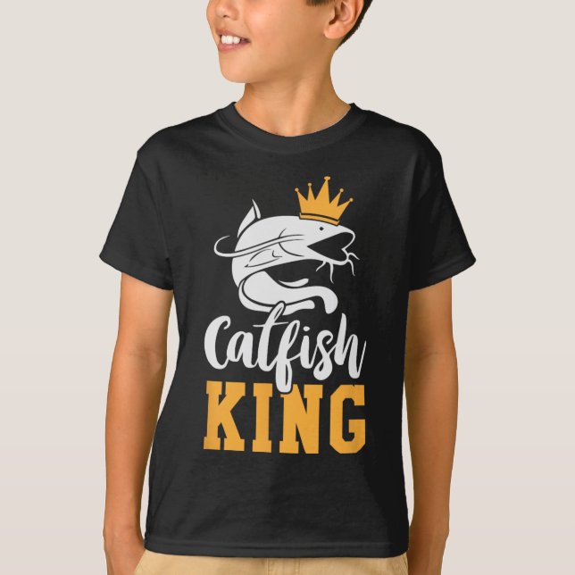 Catfish Kung Design, en fräckt fångstgåva T Shirt (Framsida)