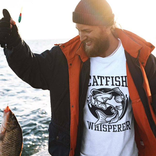 Catfish Whisperer T-Shirt Lång Ärmad Tröja (Skapare uppladdad)