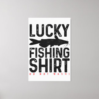 CatFisherman Gift Lucky Char Canvastryck