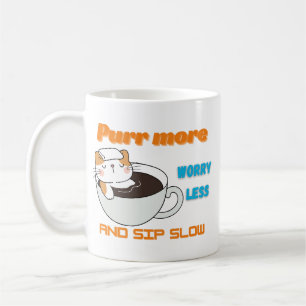 Catful Coffee   Köp mer och sippra långsammare bil Kaffemugg